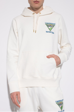 White Cotton hoodie Casablanca - Patchwork Cotton-blend